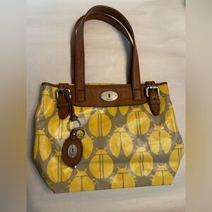 Fossil key per lady bug purse